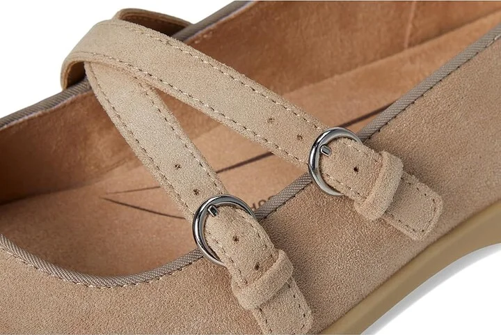 LifeStride Marnie Mary Jane Shoes Women's Flat Shoes Dover Tan : 8 M (B), Synthetic - Image 7