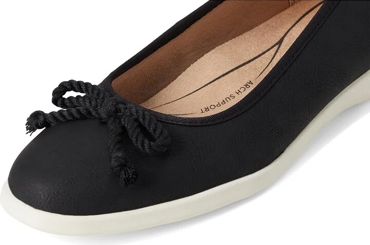 LifeStride Maura Women's Dress Flat Shoes Black : 10 W (C), Faux Leather - Image 7