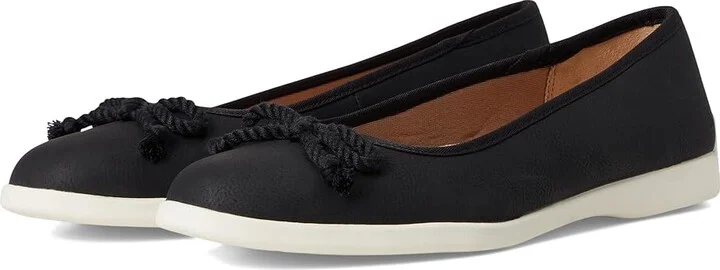 LifeStride Maura Women's Dress Flat Shoes Black : 10 W (C), Faux Leather
