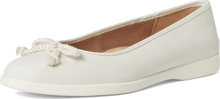 LifeStride Maura Women's Dress Flat Shoes Cloud White : 8 M (B), Faux Leather - Image 5