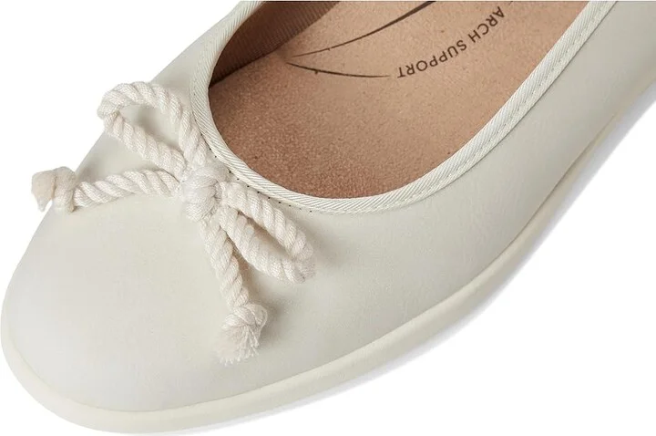 LifeStride Maura Women's Dress Flat Shoes Cloud White : 8 M (B), Faux Leather - Image 7