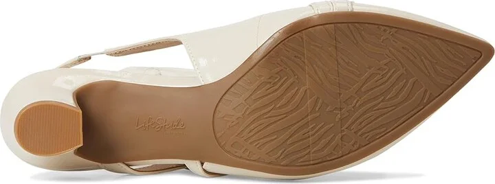 LifeStride Monique High Women's Heels Almond Milk : 9.5 W (C), Leather - Image 3