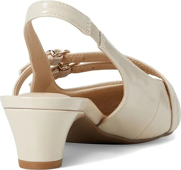 LifeStride Monique High Women's Heels Almond Milk : 9.5 W (C), Leather - Image 4