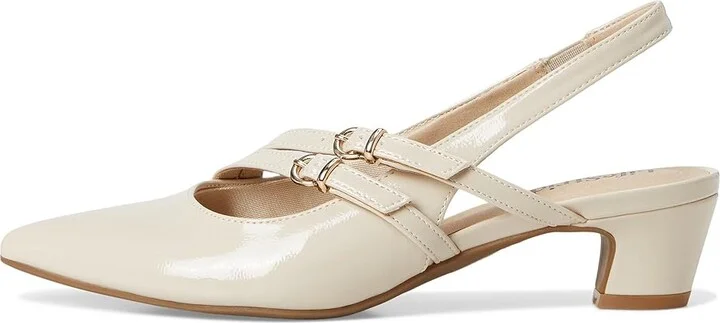 LifeStride Monique High Women's Heels Almond Milk : 9.5 W (C), Leather - Image 6