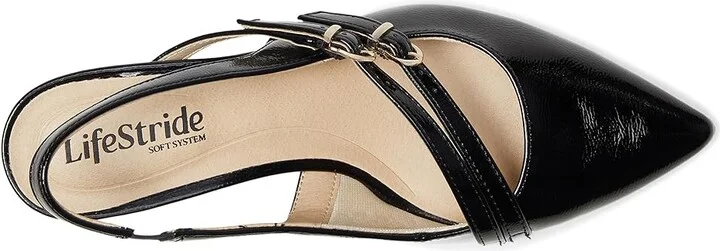 LifeStride Monique High Women's Heels Black : 6 M (B), Leather - Image 2