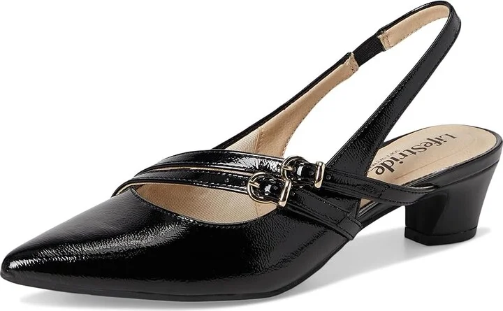 LifeStride Monique High Women's Heels Black : 6 M (B), Leather - Image 5