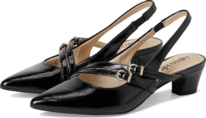 LifeStride Monique High Women's Heels Black : 6 M (B), Leather