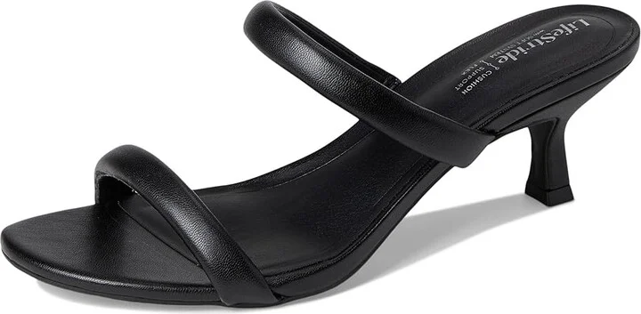 LifeStride Nalani Women's Sandals Black : 8.5 W (C), Faux Leather - Image 5
