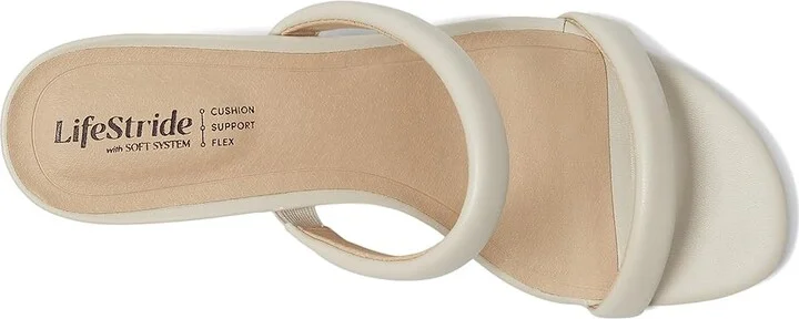 LifeStride Nalani Women's Sandals Bone : 9.5 W (C), Faux Leather - Image 2