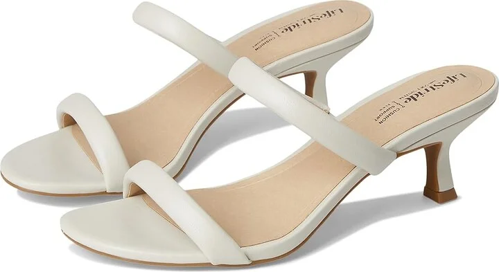 LifeStride Nalani Women's Sandals Bone : 9.5 W (C), Faux Leather