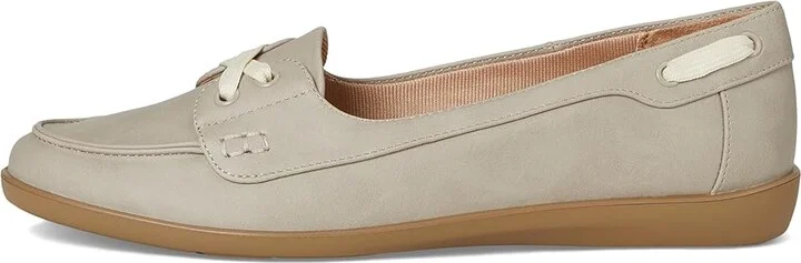 LifeStride Nautical Women's Flat Shoes Light Grey Faux Leather : 7.5 M (B), EVA/Leather/Rubber - Image 6