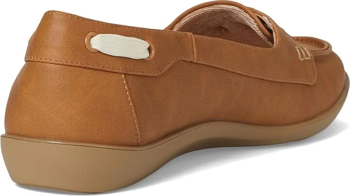 LifeStride Nautical Women's Flat Shoes Tan Faux Leather : 7 M (B), EVA/Leather/Rubber - Image 4