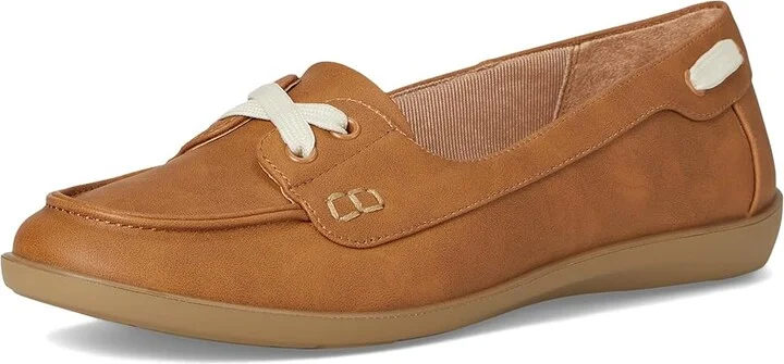 LifeStride Nautical Women's Flat Shoes Tan Faux Leather : 7 M (B), EVA/Leather/Rubber - Image 5