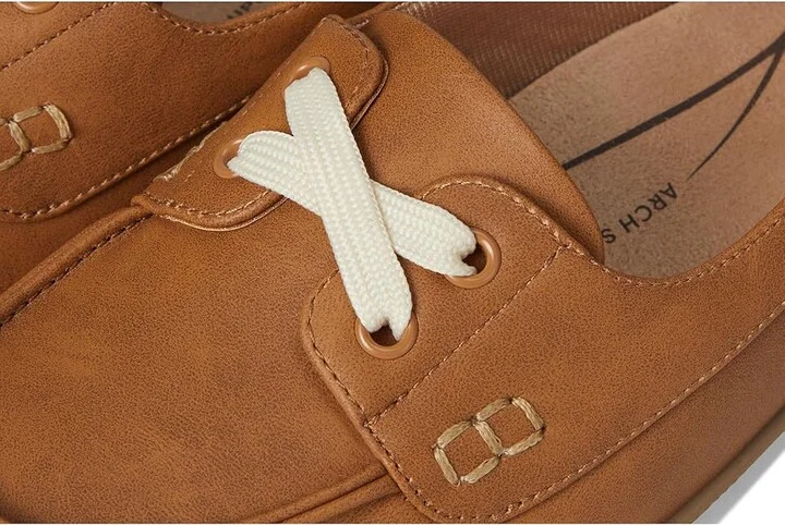 LifeStride Nautical Women's Flat Shoes Tan Faux Leather : 7 M (B), EVA/Leather/Rubber - Image 7