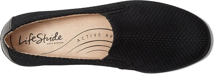 LifeStride Next Level Women's Shoes True Black : 9.5 W (C), Textile - Image 2