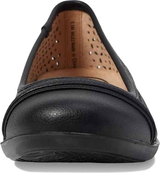 LifeStride Nile Slip-On Flats Women's Flat Shoes Black : 8 M (B), Leather - Image 2