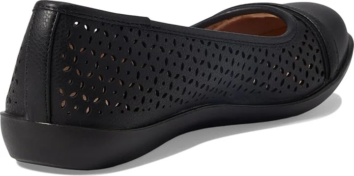 LifeStride Nile Slip-On Flats Women's Flat Shoes Black : 8 M (B), Leather - Image 4