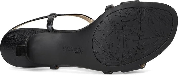 LifeStride Nolita Women's Sandals Black Faux Leather : 7.5 M (B), Rubber/Synthetic - Image 3