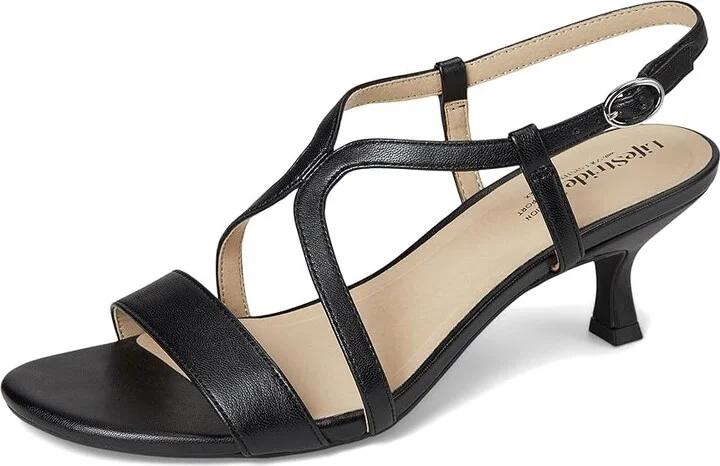 LifeStride Nolita Women's Sandals Black Faux Leather : 7.5 M (B), Rubber/Synthetic - Image 5