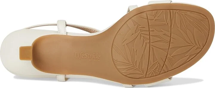 LifeStride Nolita Women's Sandals Bone Faux Leather : 10 W (C), Rubber/Synthetic - Image 3