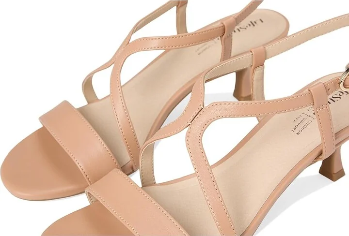 LifeStride Nolita Women's Sandals Sienna Tan Faux Leather : 8.5 W (C), Rubber/Synthetic - Image 7