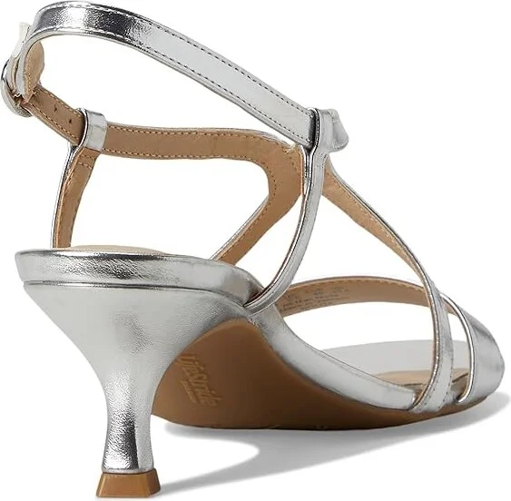 LifeStride Nolita Women's Sandals Silver Faux Leather : 9 M (B), Rubber/Synthetic - Image 4