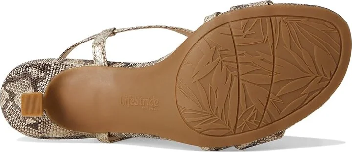 LifeStride Nolita Women's Sandals Taupe Faux Leather : 8 M (B), Rubber/Synthetic - Image 3