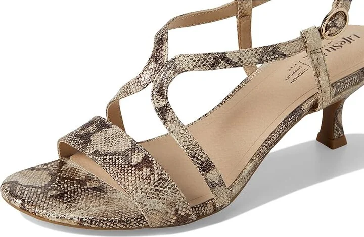 LifeStride Nolita Women's Sandals Taupe Faux Leather : 8 M (B), Rubber/Synthetic - Image 7