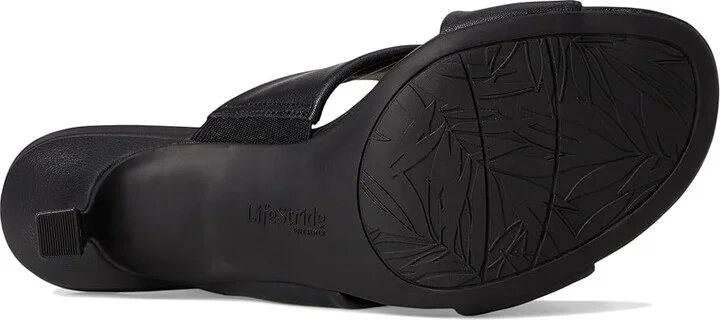 LifeStride Nori Women's Sandals Black Faux Leather : 6.5 M (B), Leather/Rubber - Image 3