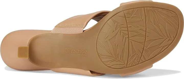 LifeStride Nori Women's Sandals Sienna Tan Faux Leather : 10 W (C), Leather/Rubber - Image 3