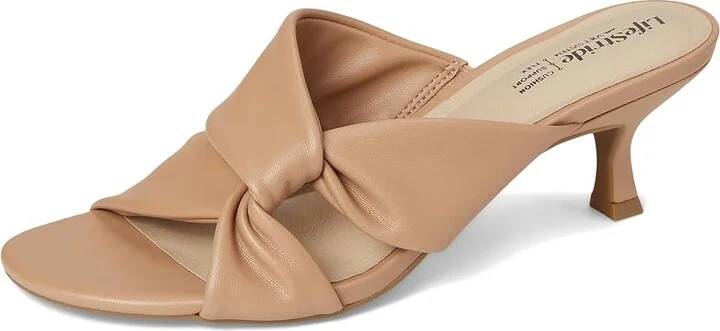 LifeStride Nori Women's Sandals Sienna Tan Faux Leather : 10 W (C), Leather/Rubber - Image 5