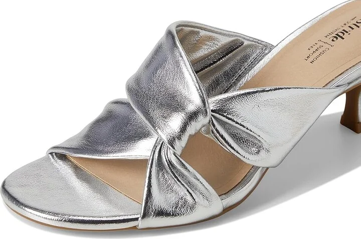 LifeStride Nori Women's Sandals Silver Faux Leather : 5 M (B), Leather/Rubber - Image 7