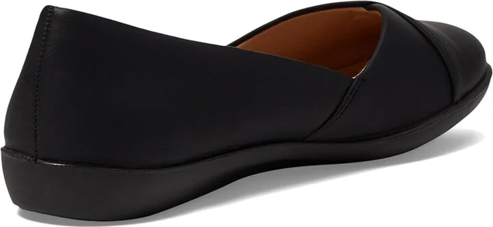 LifeStride Notorious Women's Flat Shoes Black : 7 W (C), Leather - Image 4