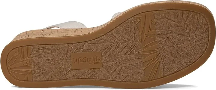 LifeStride Odette Women's Sandals Bone White Fabric : 7.5 W (C) - Image 3