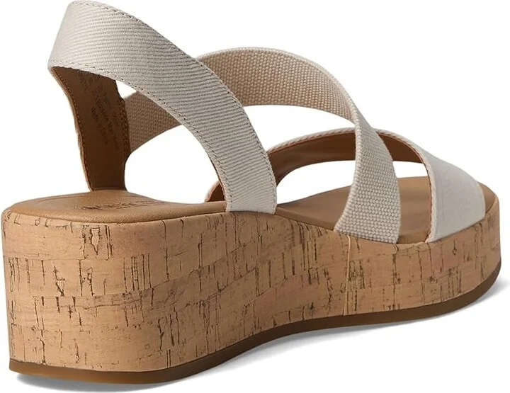 LifeStride Odette Women's Sandals Bone White Fabric : 7.5 W (C) - Image 4
