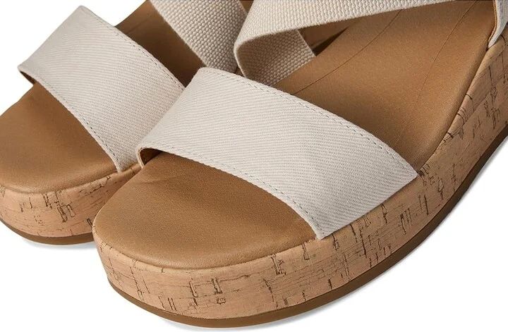 LifeStride Odette Women's Sandals Bone White Fabric : 7.5 W (C) - Image 7