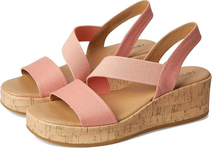 LifeStride Odette Women's Sandals Coral Pink Fabric : 10 M (B)