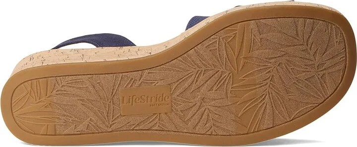 LifeStride Odette Women's Sandals Lux Navy Fabric 2 : 7.5 M (B) - Image 3