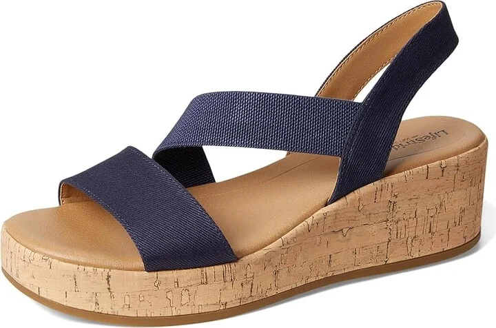 LifeStride Odette Women's Sandals Lux Navy Fabric 2 : 7.5 M (B) - Image 5