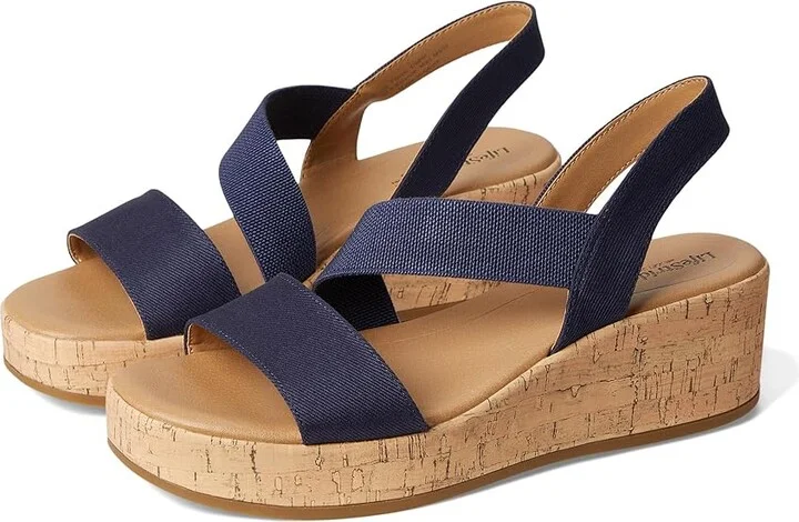 LifeStride Odette Women's Sandals Lux Navy Fabric 2 : 7.5 M (B)