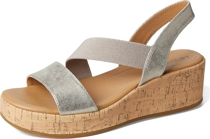 LifeStride Odette Women's Sandals Taupe Faux Leather : 9.5 M (B) - Image 5