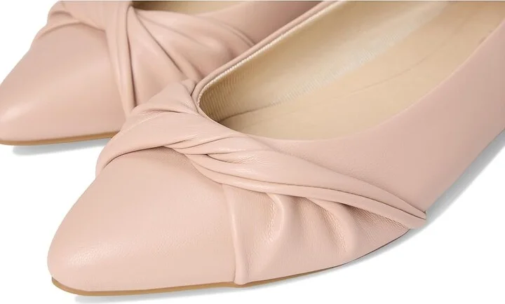 LifeStride Palm Women's Flat Shoes True Blush Faux Leather : 10 W (C), Leather/Rubber - Image 7