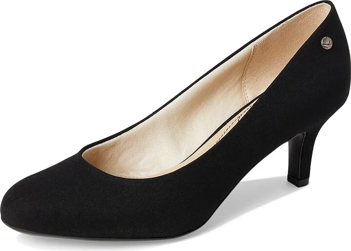 LifeStride Parigi High Women's Heels Black Micron Fabric : 9.5 W (C), Synthetic - Image 6