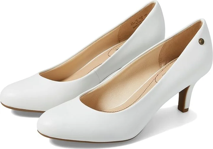 LifeStride Parigi High Women's Heels Brite White Vinci : 7 W (C), Synthetic