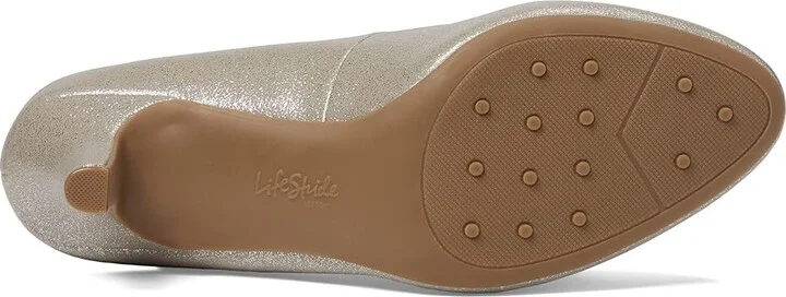 LifeStride Parigi High Women's Heels Champagne : 9 M (B), Synthetic - Image 3