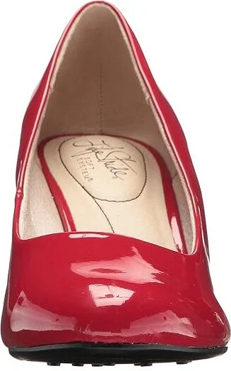 LifeStride Parigi High Women's Heels Fire Red : 7 W (C), Synthetic - Image 6