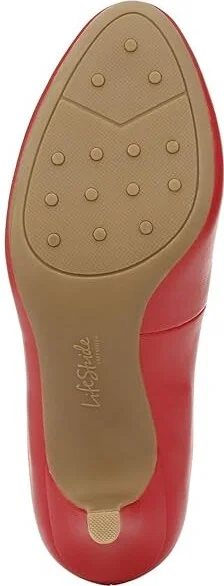 LifeStride Parigi High Women's Heels Fire Red Smooth : 8 W (C), Faux Leather - Image 3