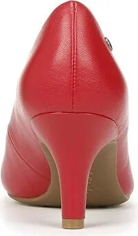 LifeStride Parigi High Women's Heels Fire Red Smooth : 8 W (C), Faux Leather - Image 4