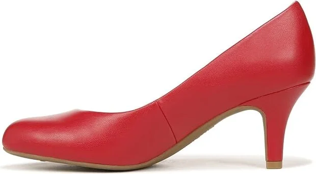 LifeStride Parigi High Women's Heels Fire Red Smooth : 8 W (C), Faux Leather - Image 5