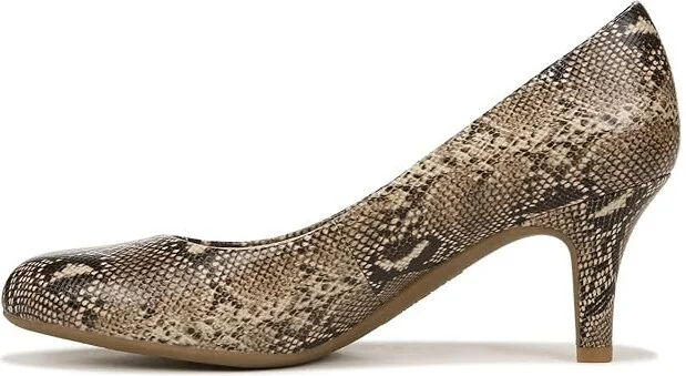 LifeStride Parigi High Women's Heels Hazelnut Snake : 10 M (B), Faux Leather - Image 5